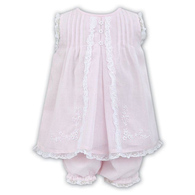 Sarah Louise Pink Baby Dress Set 011463
