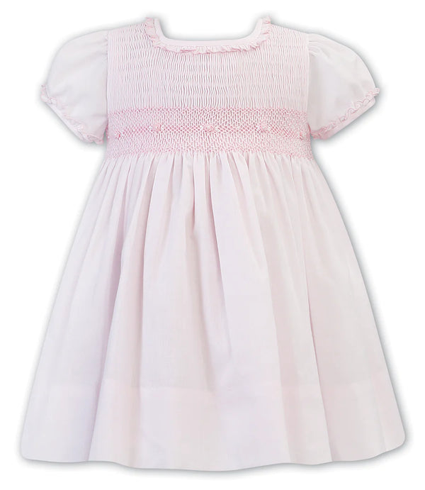 Sarah Louise Pink Smocked Girls Summer Dress 011852