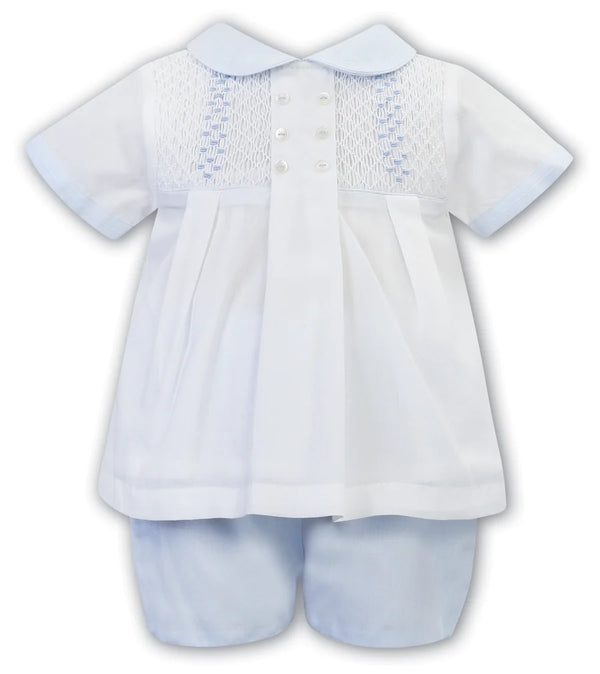 Sarah Louise Boys Two Piece Smocked Outfit - 012574