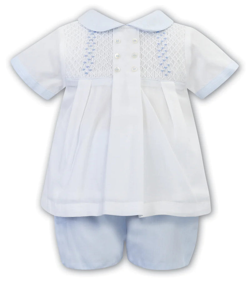 Sarah Louise Boys Two Piece Smocked Outfit - 012574