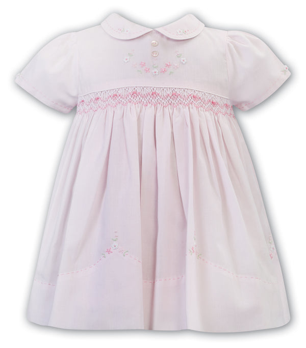 Sarah Louise Pink Smocked Dress - 012593
