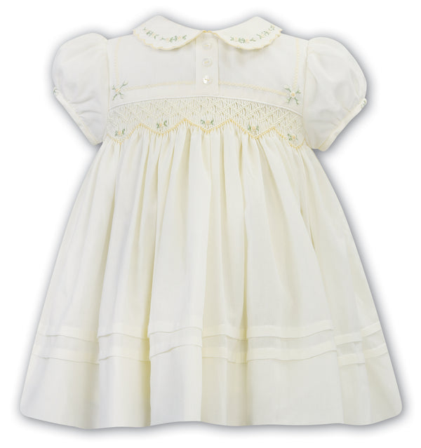 Sarah Louise Lemon Smocked Dress - 012607