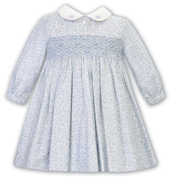 Sarah Louise Floral Hand Smocked Dress - 012804