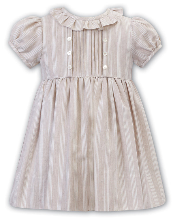 Sarah Louise Ivory & Beige Dress- 012930