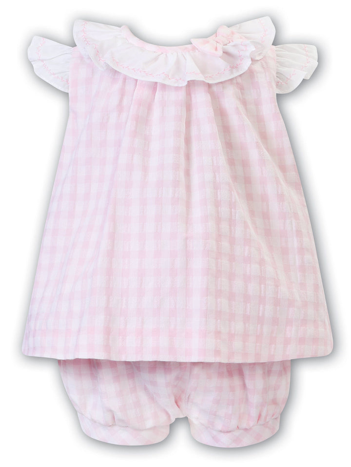 Sarah Louise Pink & White Two Piece Set - 012963