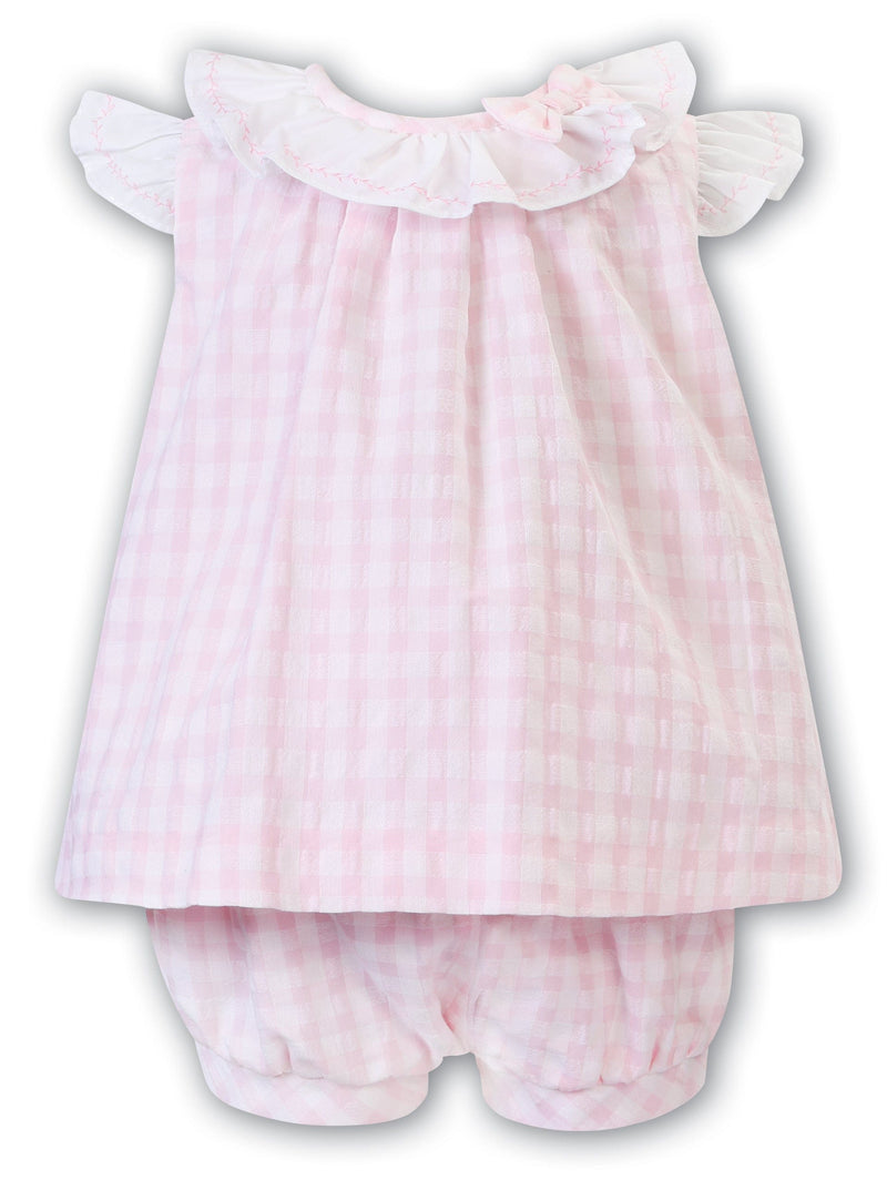 Sarah Louise Pink & White Two Piece Set - 012963