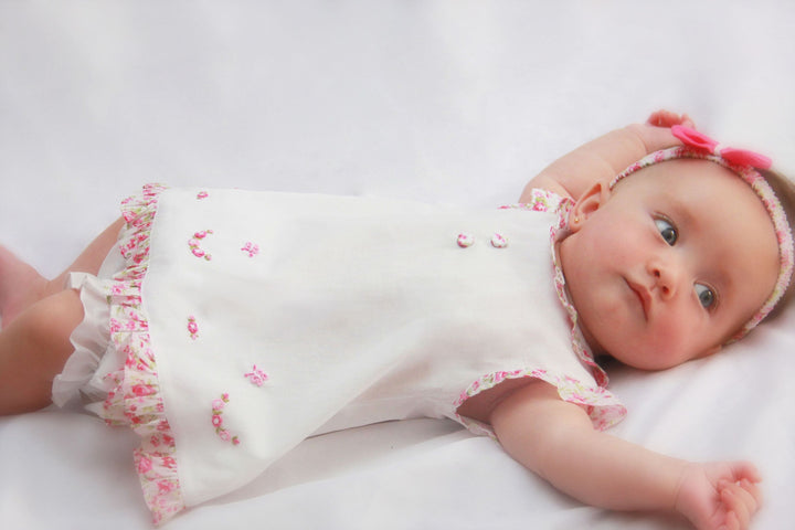 Pretty Originals Baby Dress, Pants And Matching Headband BD01943