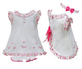 Pretty Originals Baby Dress, Pants And Matching Headband BD01943