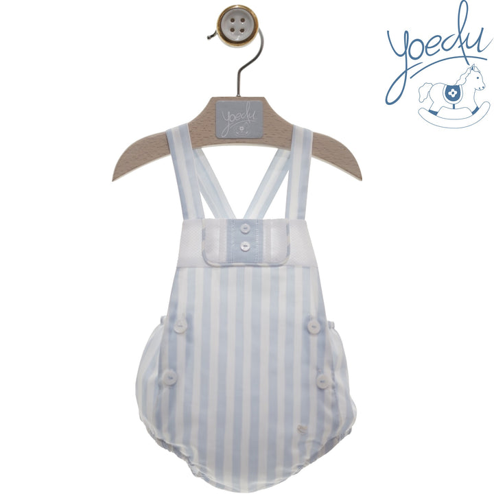 Yoedu Boys Blue & White Stripe Romper - 0807