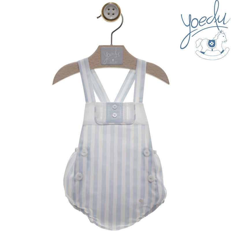 Yoedu Boys Blue & White Stripe Romper - 0807