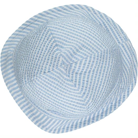 Mitch & Son Baby Blue & White Seersucker Sunhat - MS22014 - DARIUS