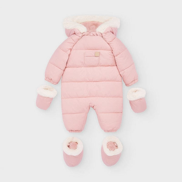 Mayoral Baby Girls Pink Snowsuit 2627 Pink