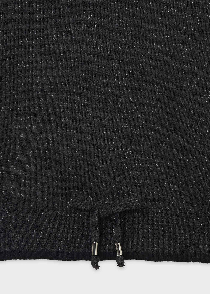 Mayoral Dark Grey Knitted Jogging Set Tracksuit Set For Teen Girl With Glitter Detail  7572