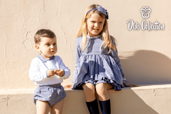 Dbb Collection Navy Dress With A Big Bow On The Back - 11902