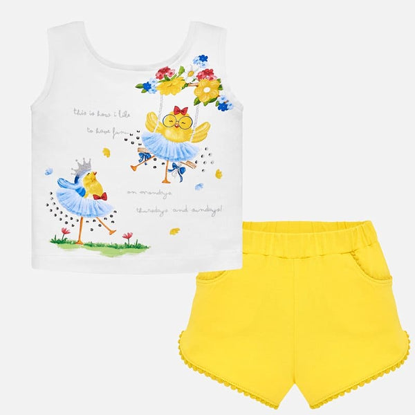 Mayoral Baby Girls Chick Short Set 1232