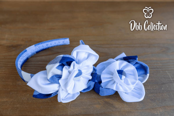 Dbb Collection Hair Clip - Navy, Blue & White - 12391