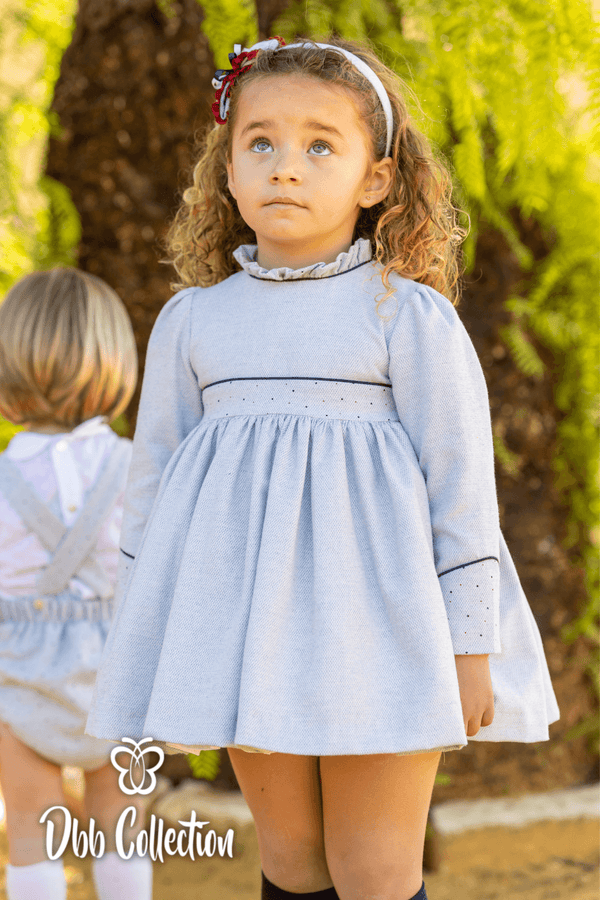 Dbb Collection Winter Dress With A Big Bow On The Back - 12502