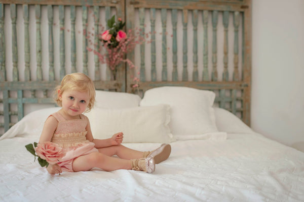 Beautiful Miranda Coral & Beige Romper - 0127