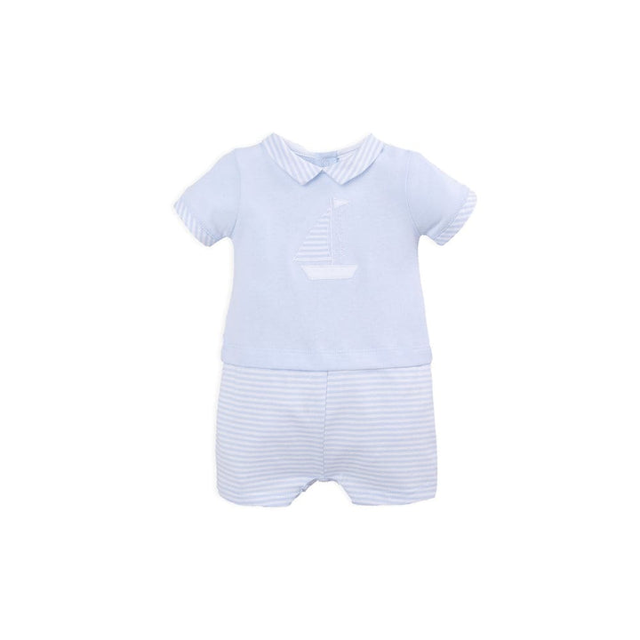 TUTTO PICCOLO ROMPER/SHORTIE SKY BLUE - 3293