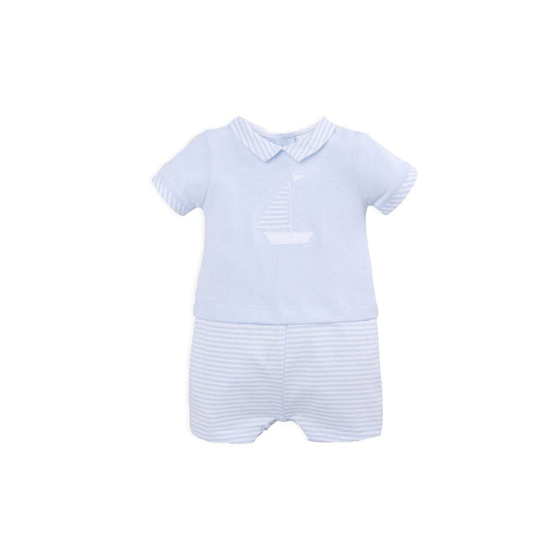 TUTTO PICCOLO ROMPER/SHORTIE SKY BLUE - 3293