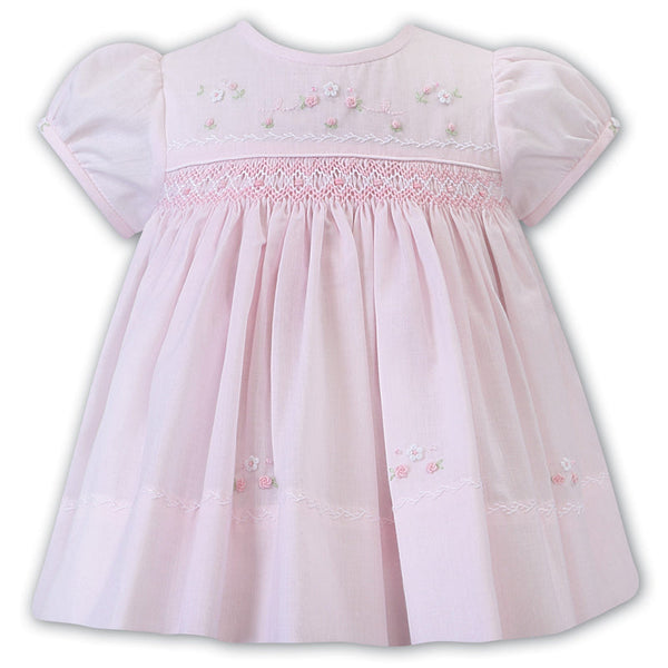 Sarah Louise Pink Smocked Dress - 012226