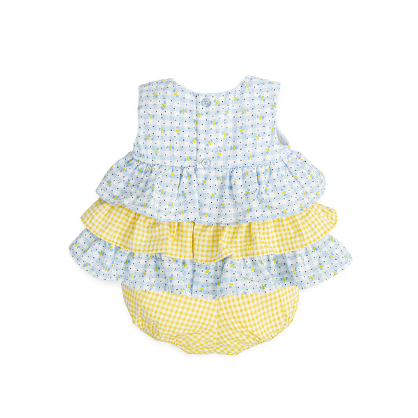 TUTTO PICCOLO TWO PIECES SET SKY BLUE AND YELLOW - 3682