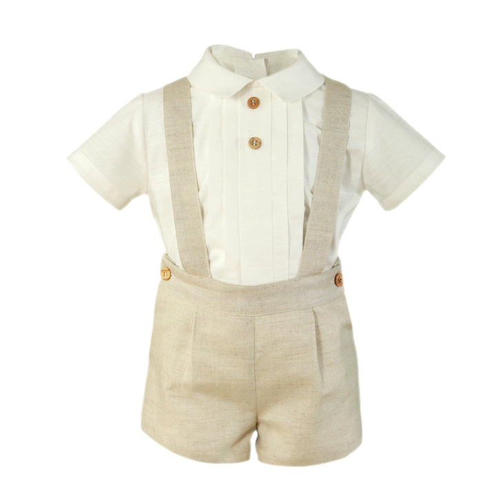 Miranda Boys Smart Set - Ivory & Beige - 130 23