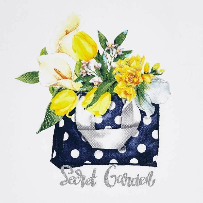 Mayoral Cardigan and patterned leggings set for girl 3719 Navy Blue