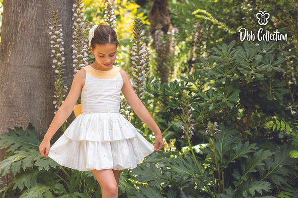 Dbb Collection White & Lemon Daisy Dress - 13503