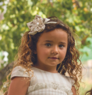 Dbb Collection Beige & Ivory Headband To Match Dress - 14902 - 14990