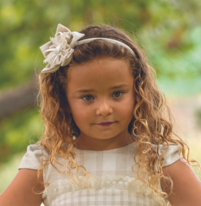 Dbb Collection Beige & Ivory Headband To Match Dress - 14902 - 14990