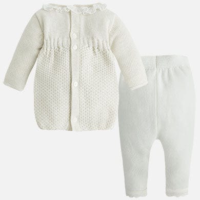 Mayoral woven leg warmer set for newborn girl - 2816