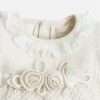 Mayoral woven leg warmer set for newborn girl - 2816
