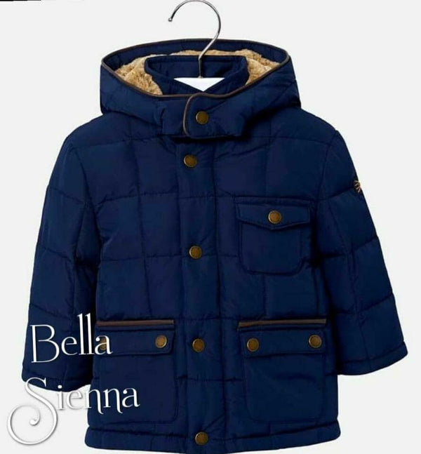 Mayoral Navy Blue Boys Padded Coat