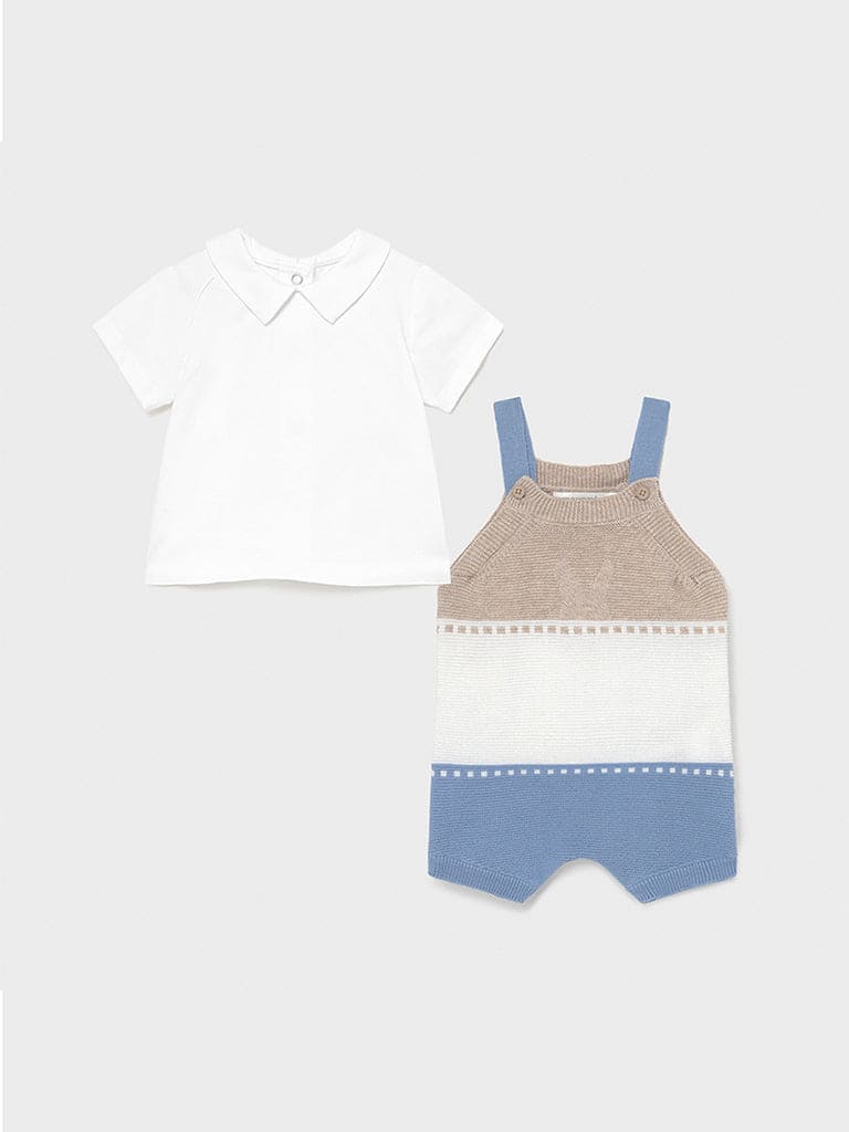 Mayoral ECOFRIENDS knit dungarees set for baby boys 1638
