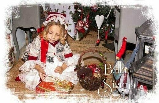 La Marquesita Real Christmas Puffball Dress & Removable Over Coat With Matching Hair Clip - cuento de navidad
