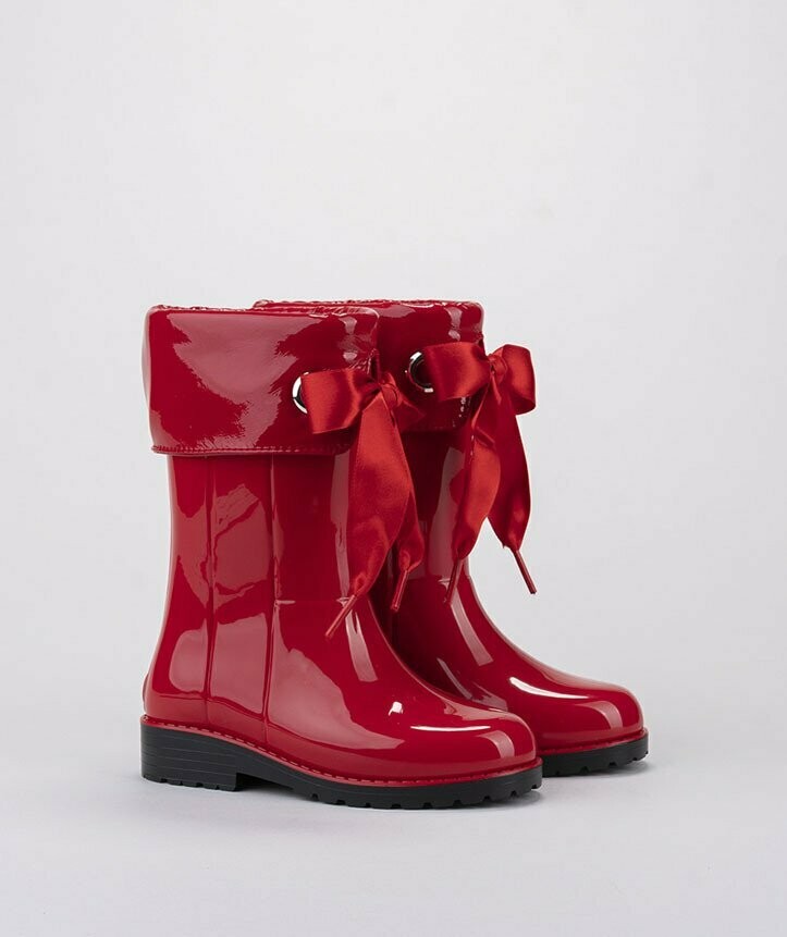igor red bow wellies / boots