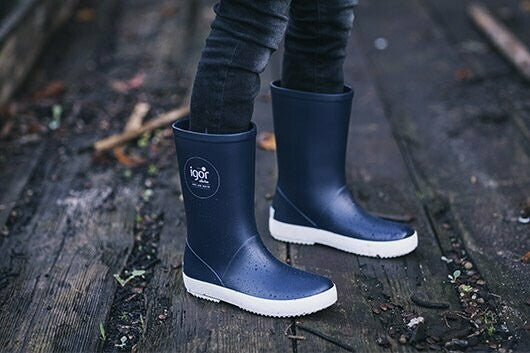 Navy/White igor wellies / boots