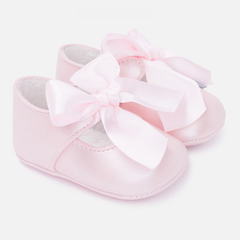 Mayoral Girls Pre-Walker Bow Shoes - Pink
