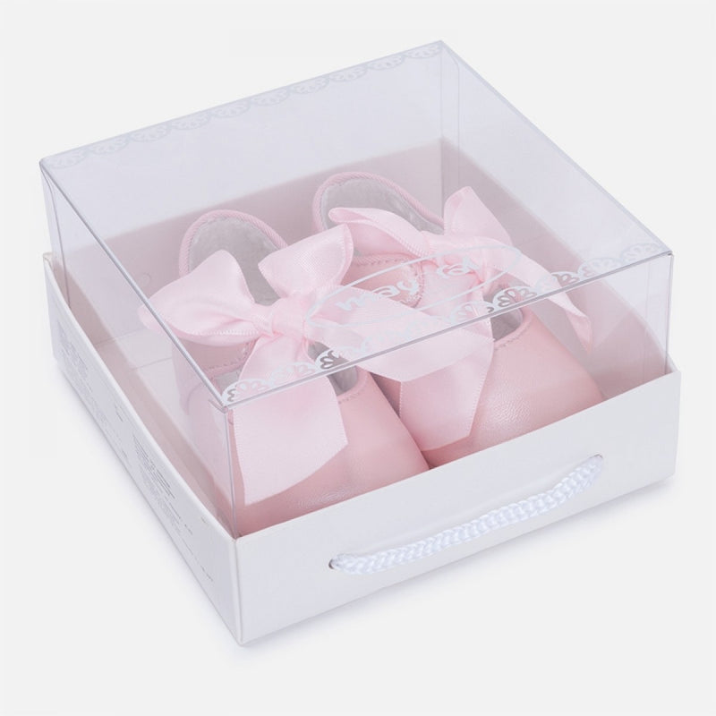 Mayoral Girls Pre-Walker Bow Shoes - Pink