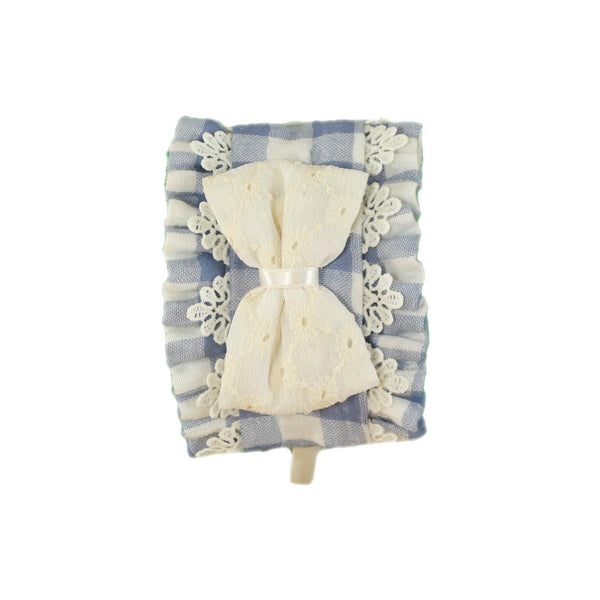 Miranda Blue Check Headband To Match Dress - 144 & 244 V - 1706