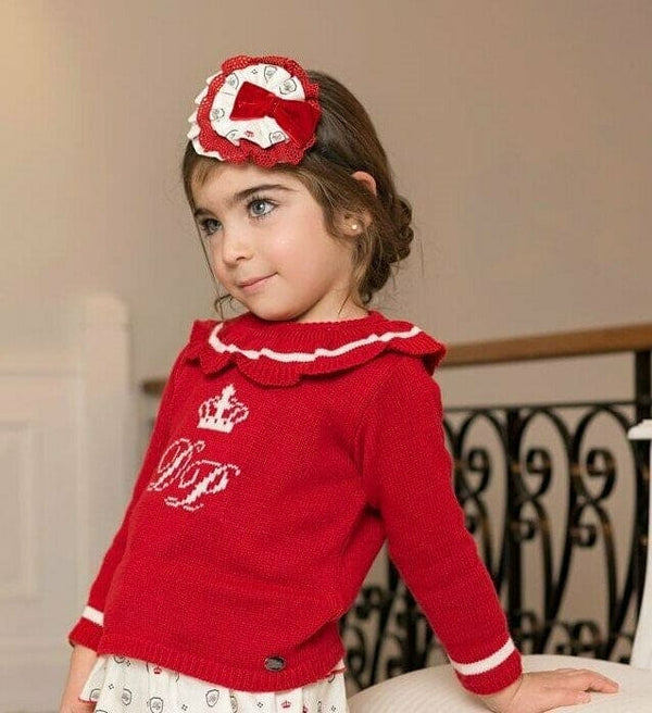 Dolce Petit Girls Red 3 Piece Short Set 2254