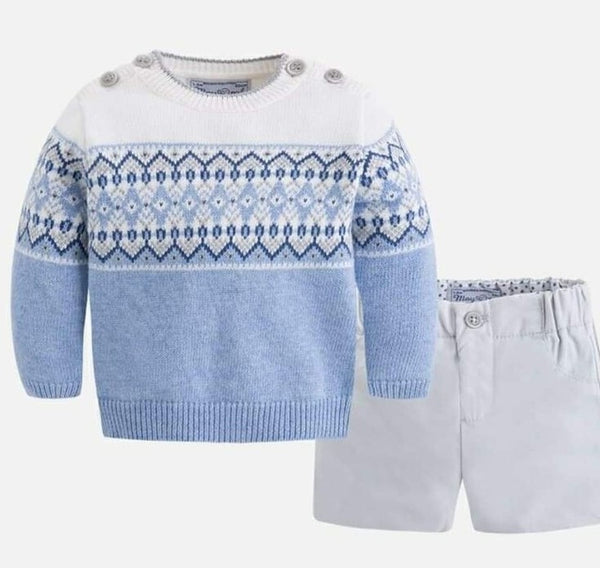 Mayoral baby boys Winter outfit Jumper And  Shorts - 2205