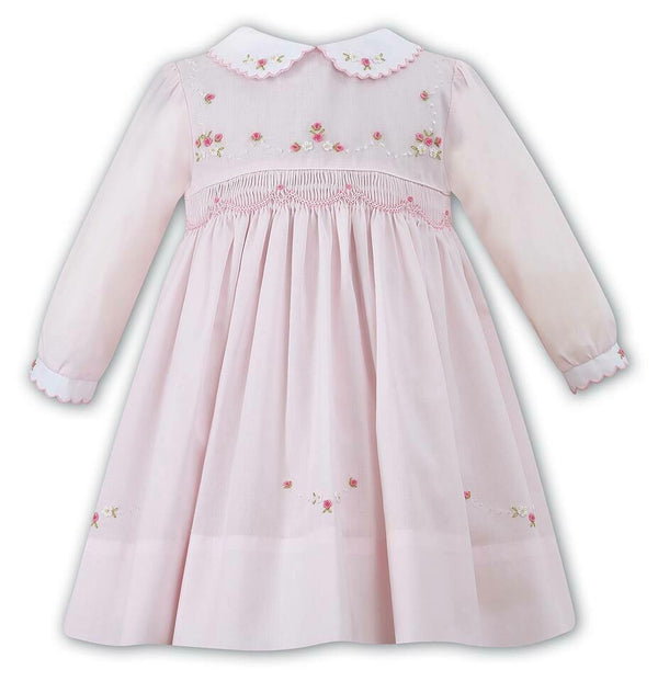 Sarah Louise Pink Smocked Dress 010886