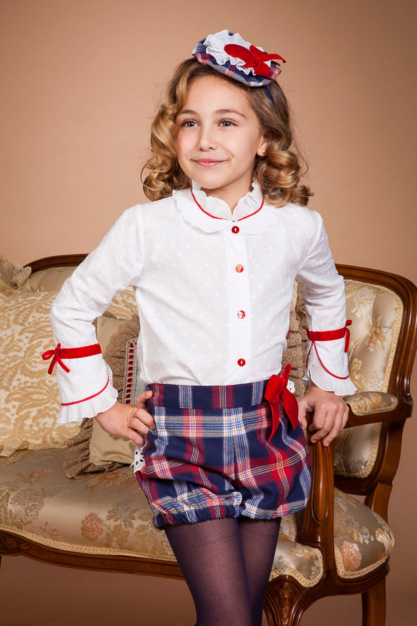 Bea Cadillac Blouse, shorts & Matching Headband