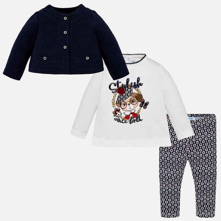 Mayoral Baby Girls Three Piece  Legging Set
