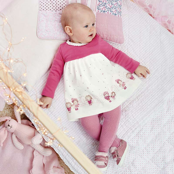 Mayoral Patterned dress baby 2858