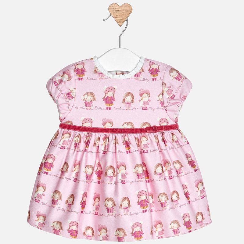 Mayoral Patterned dress for baby girl 2860