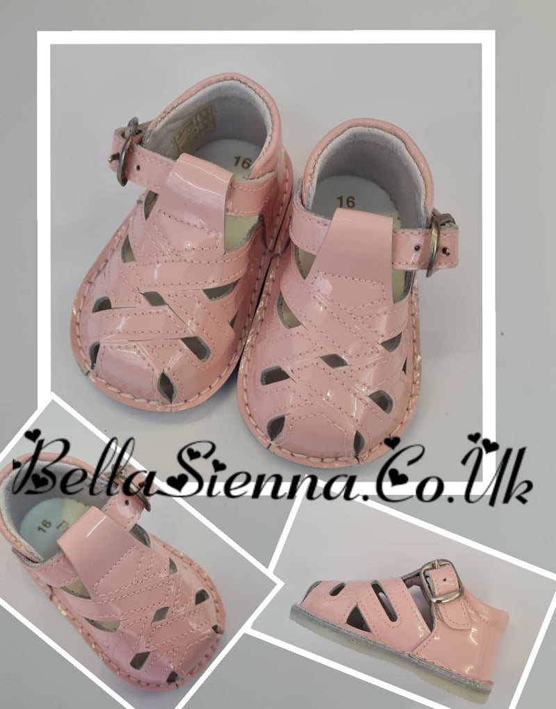 Pretty Originals Pink Leather Shoe Sandals - UE00136