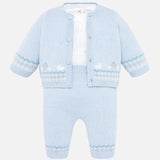 Mayoral Baby Boys Three Piece Fine Knitted Bunny Outfit